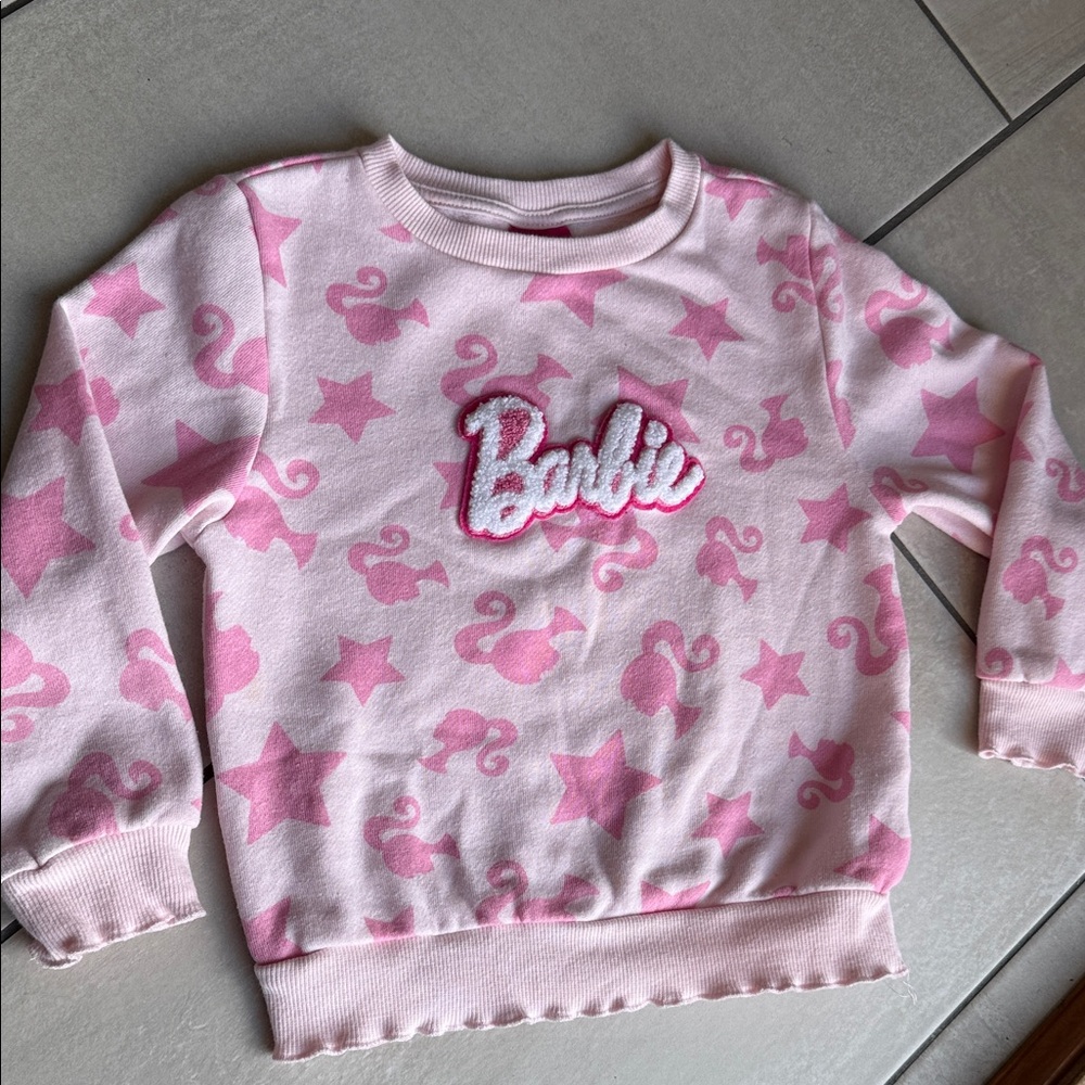 Barbie Pink Kids Sweatshirt 5T